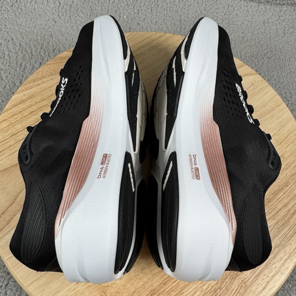 Brooks Ghost Max 3 Shoes Womens Size 8 D Wide Black Rose Road Running 6mm Drop - Picture 6 of 13